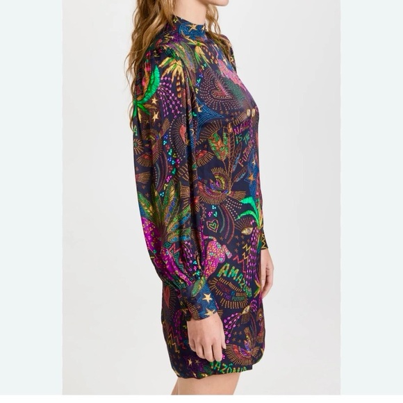 Farm Rio Amazonia Mini Dress Large - Picture 2 of 6